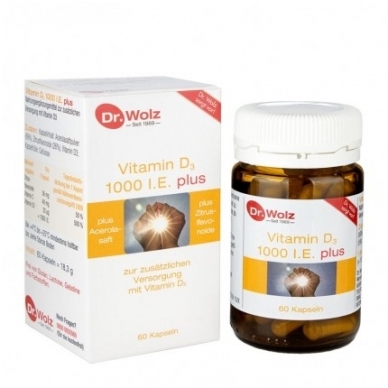 Dr. Wolz Vitamin D3 1000 I.E. plus N60