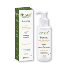 BIONATAR Šampūnas psoriazės ir seborėjinio dermatito požymiams lengvinti 200 ml.