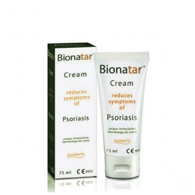 BIONATAR kremas psoriazės ir seborėjinio dermatito požymiams mažinti 75 ml.