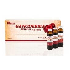 GANODERMA LUCIDUM EXTRACT Tikrinių blizgučių ( REISHI, LINGZHI) ekstraktas 10 ml N.10