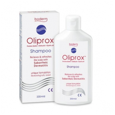 OLIPROX Šampūnas  seborėjinio dermatito požymiams lengvinti 200ml.