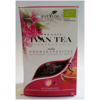 Siauralapio gauromečio arbata "Ivan chai" su eršketuogėmis (50g).