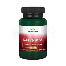 Swanson Resveratrolis 250 mg kapsulės N30