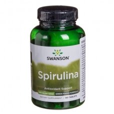 Swanson Spirulina 500mg tabletės N180