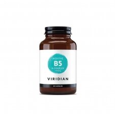 VIRIDIAN B vitaminų kompleksas su vitaminu C „High Five B Complex + Vit. C“ kaps. N.30