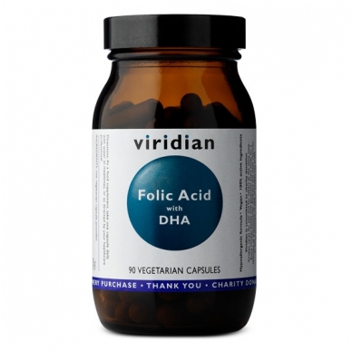 Viridian Folic Acid with DHA N90 kap.