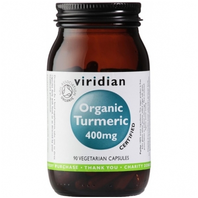 Viridian Organic Turmeric 400mg. N90 kap.